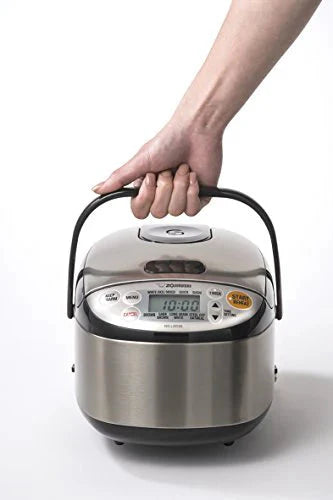 Zojirushi Rice Cooker & Warmer, 3-Cups, Stainless Black