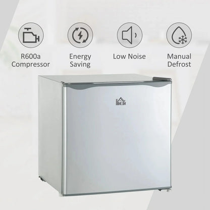 HOMCOM Countertop Upright Mini Freezer, 1.1 Cu.Ft, Gray - 05