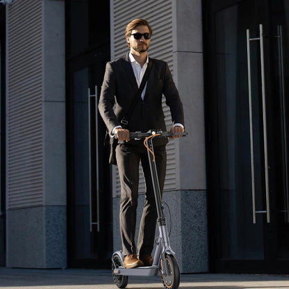 Electric Scooter 10 Inch Solid Tires, 500W, Dual Suspension