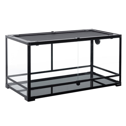 REPTI-ZOO Glass Terrarium, Front Double Doors, 40 Gallon