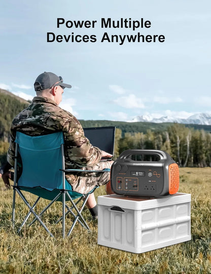GreenOE Portable Power Station 1000W 1024Wh With 100W Solar Panel