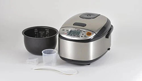 Zojirushi Rice Cooker & Warmer, 3-Cups, Stainless Black
