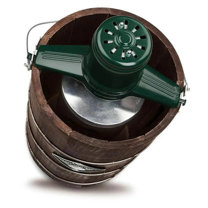 White Mountain Electric Ice Cream Maker, 6 Qt, Green and Brown