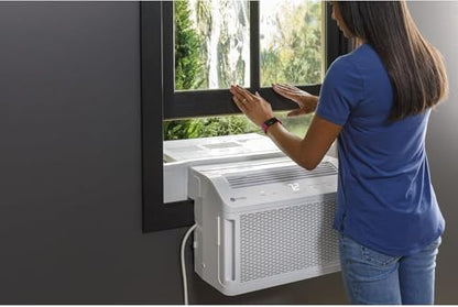 GE Profile ClearView Inverter Window Air Conditioner, 12,200 BTU, White