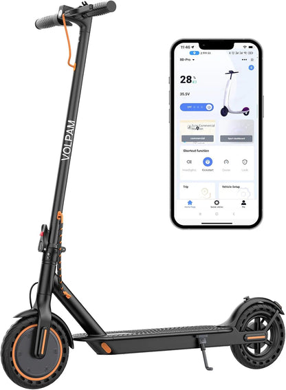 Electric Scooter 10 Inch Solid Tires, 500W, Dual Suspension