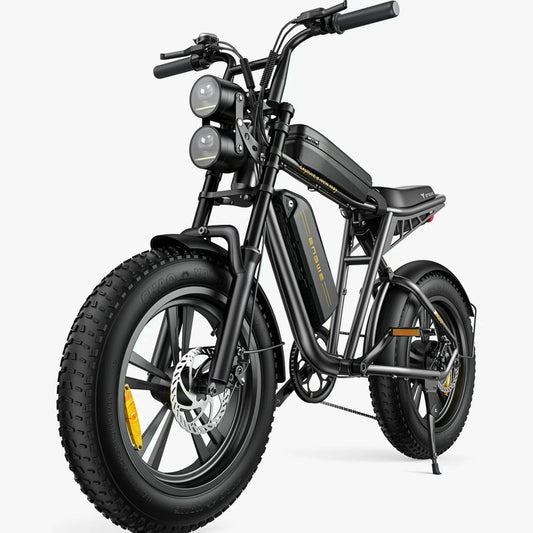 AKEZ Retro Electric Bike 1000W, 28 mph, 94 Miles, 20 inch x 4.0 inch Fat Tires