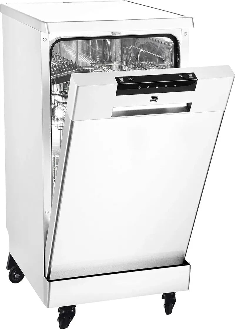 RCA Portable Dishwasher 18-Inch, 8 Place Settings, White - RDW1809-WHITE