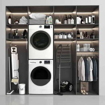 KoolMore Front Load Electric Dryer, 8 Cu. Ft., White, 240V