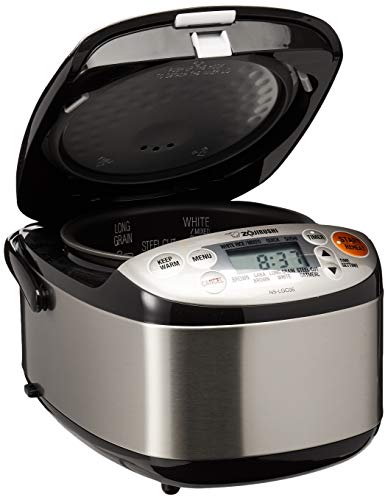 Zojirushi Rice Cooker & Warmer, 3-Cups, Stainless Black