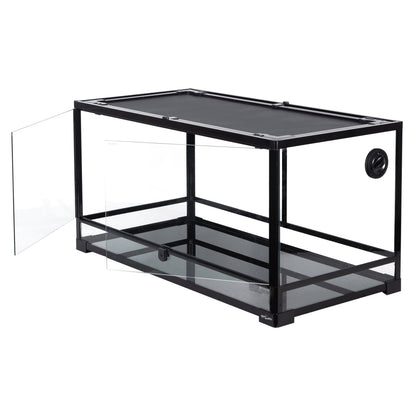 REPTI-ZOO Glass Terrarium, Front Double Doors, 40 Gallon